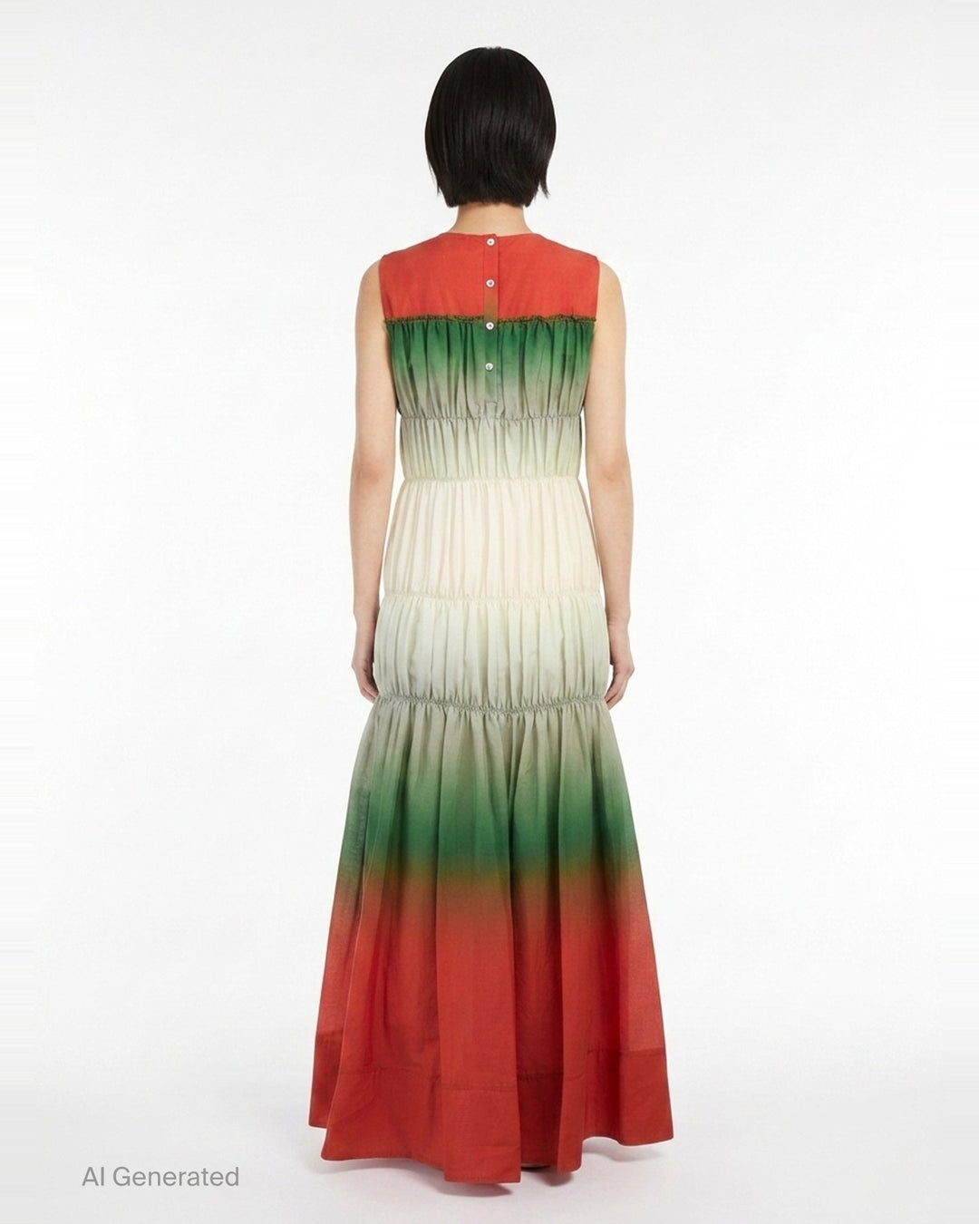 Ombré Voile Gathered Maxi Dress | 3.1 Phillip Lim | Club21 - back