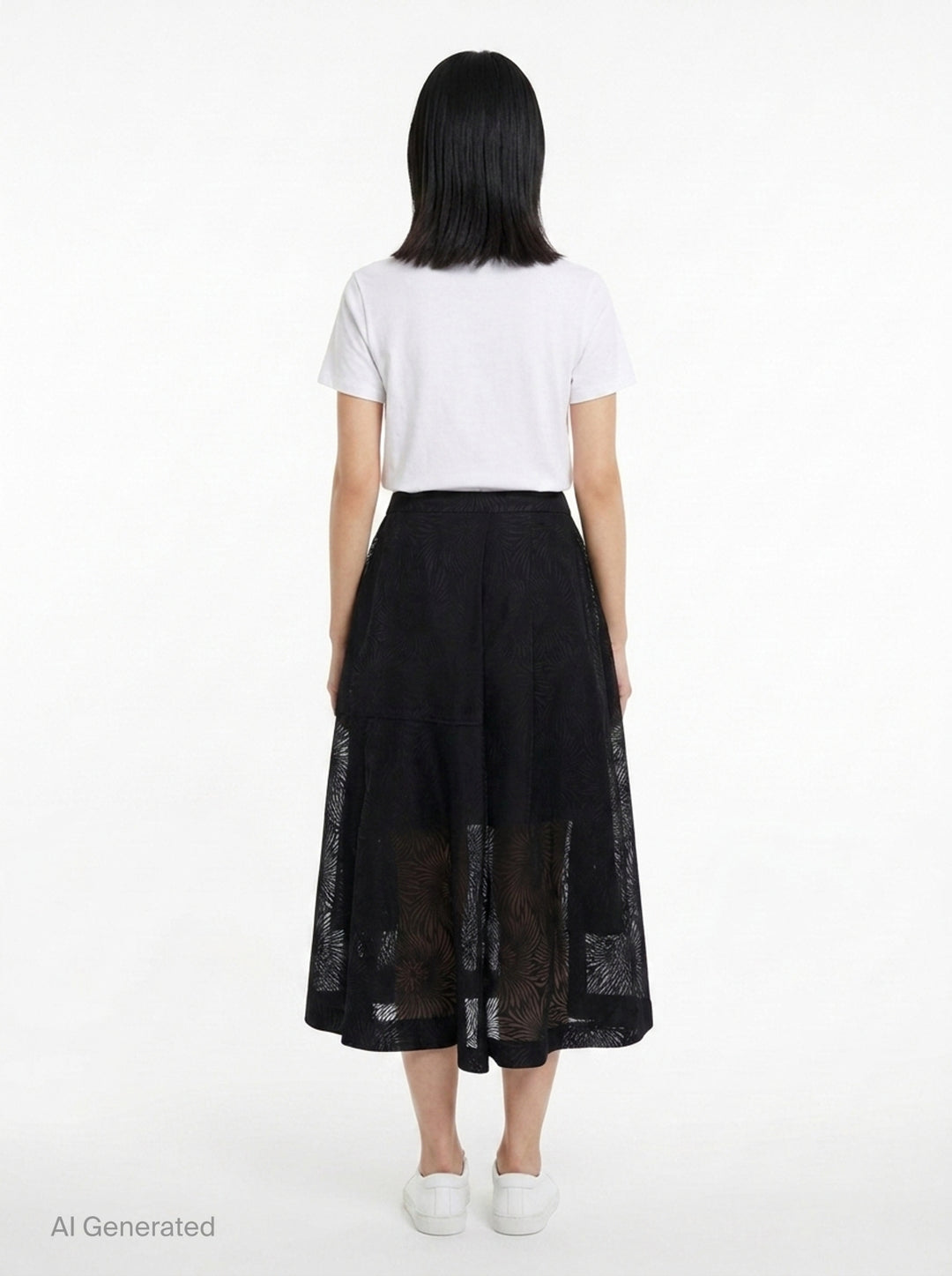 Organza Fil Coupé Midi Skirt | 3.1 Phillip Lim | Club21 - back