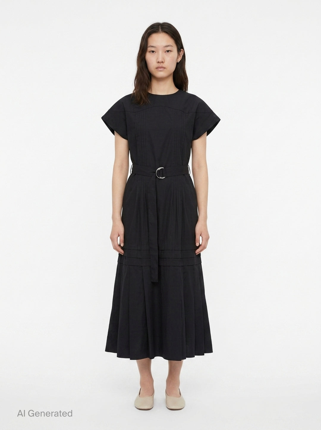 Pleated Poplin Midi Dress | 3.1 Phillip Lim | Club21 - front