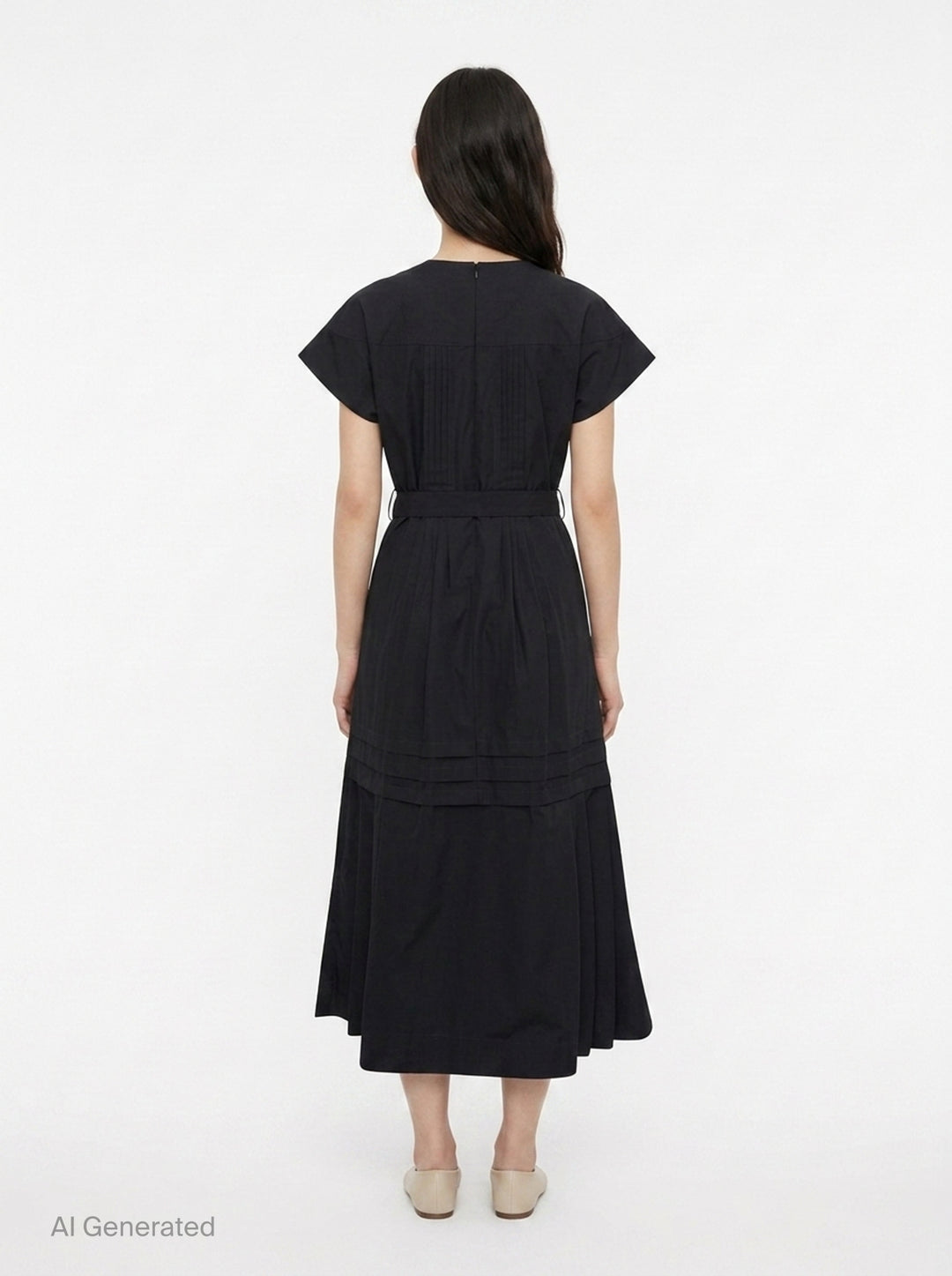 Pleated Poplin Midi Dress | 3.1 Phillip Lim | Club21 - back