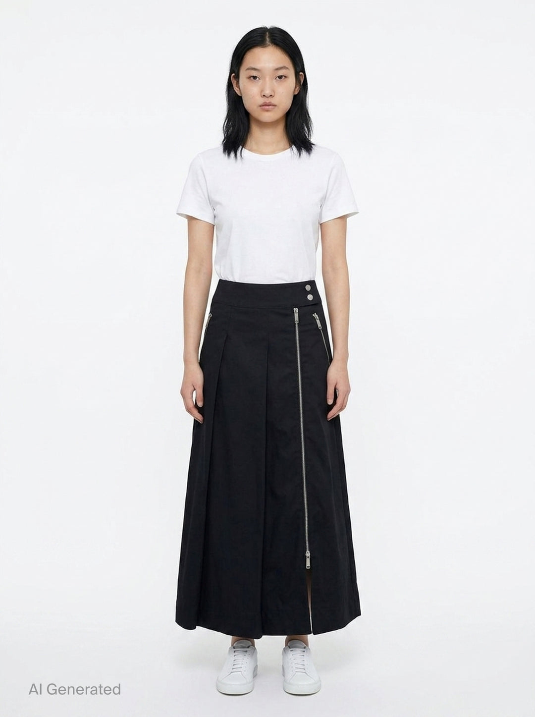 Pleated Utility Midi Skirt | 3.1 Phillip Lim | Club21 - front