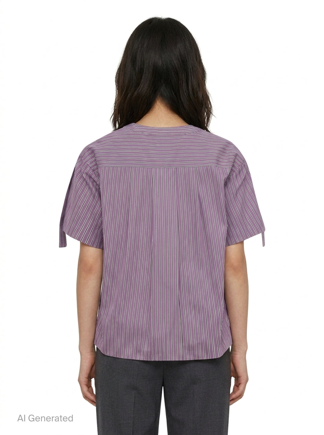 Short Sleeve Striped Blouse | 3.1 Phillip Lim | Club21 - back