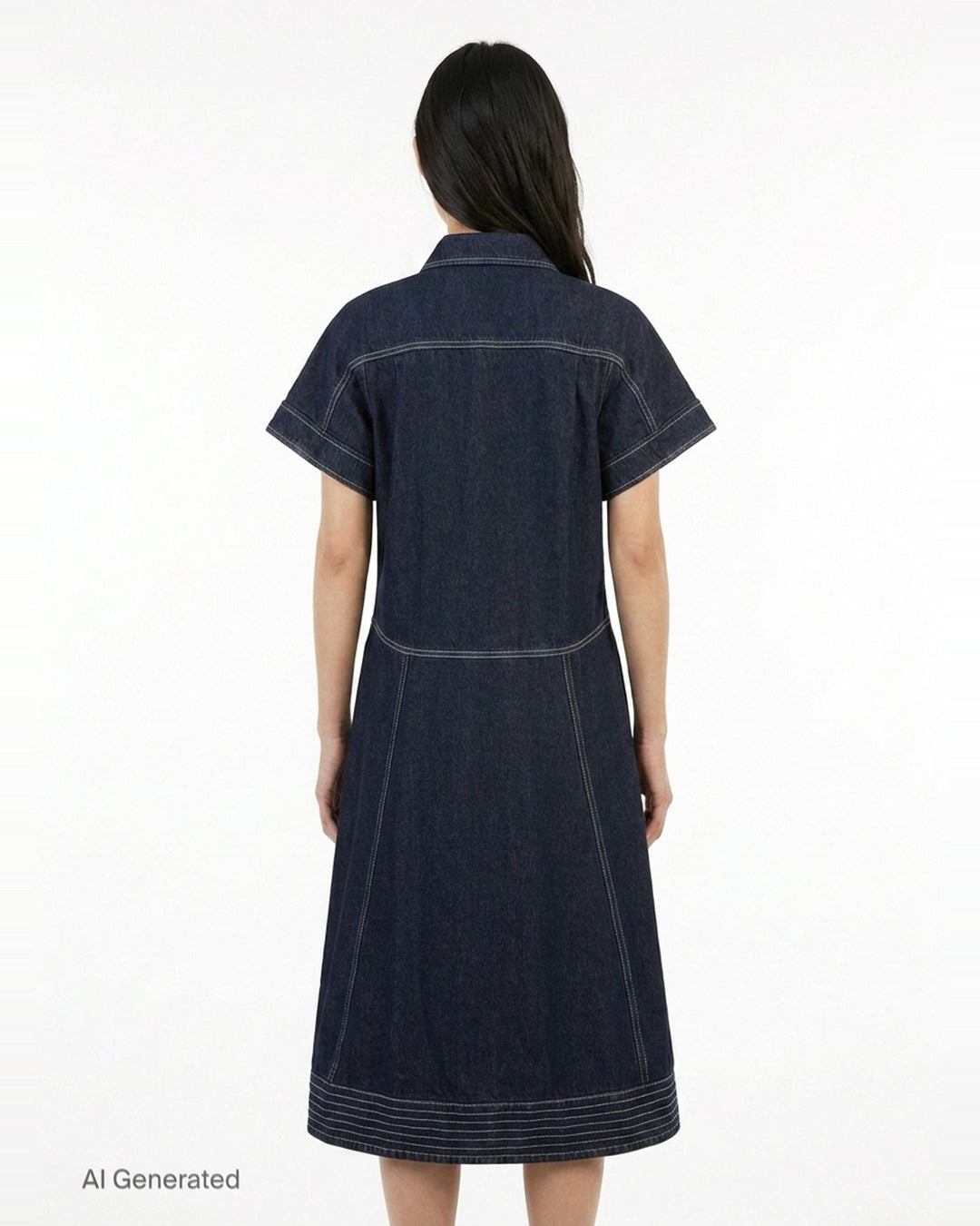 Trapeze Midi Denim Shirt Dress | 3.1 Phillip Lim | Club21 - back