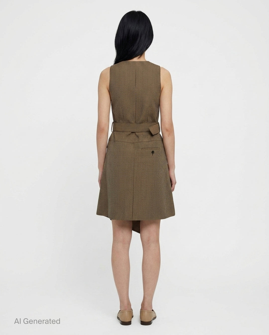 Tweed Belted Midi Dress | 3.1 Phillip Lim | Club21 - back