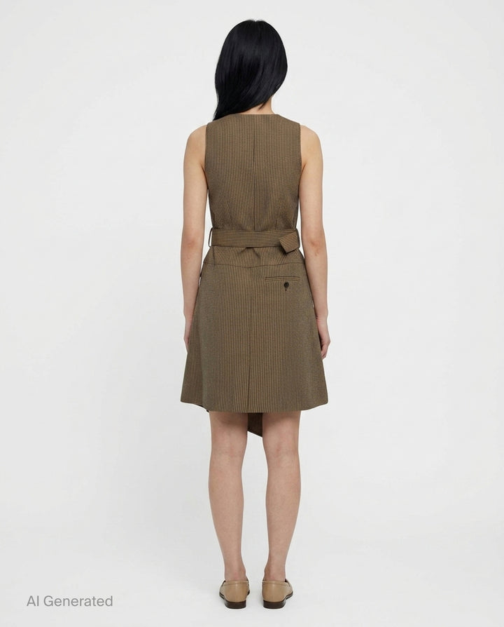 Tweed Belted Midi Dress | 3.1 Phillip Lim | Club21 - back
