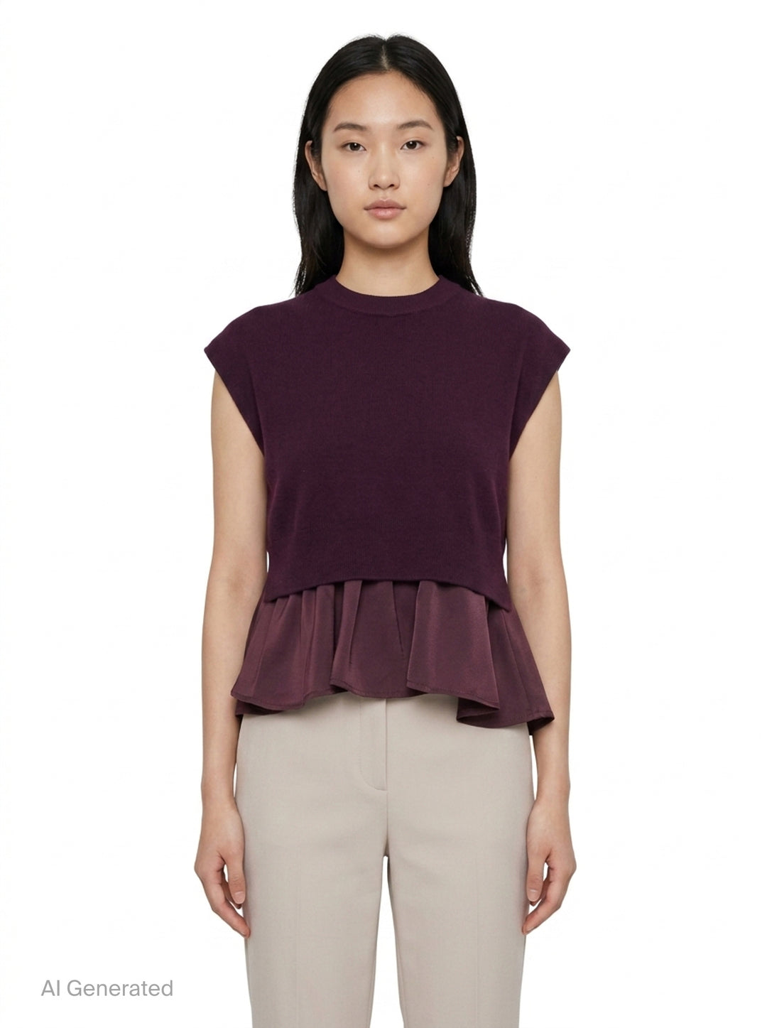 Ultrafine Merino Tank With Twill | 3.1 Phillip Lim | Club21 - front
