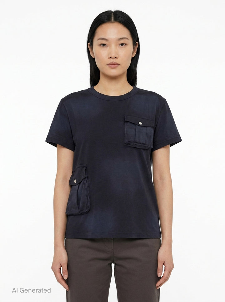 Washed Patch Pocket Tee | 3.1 Phillip Lim | Club21 - front