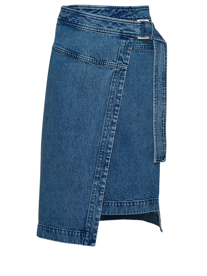 Denim Wrap Skirt