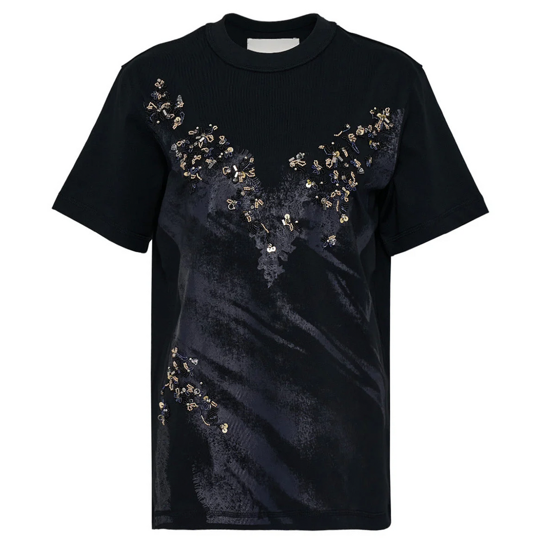 Lace Impressions Tee With Floret