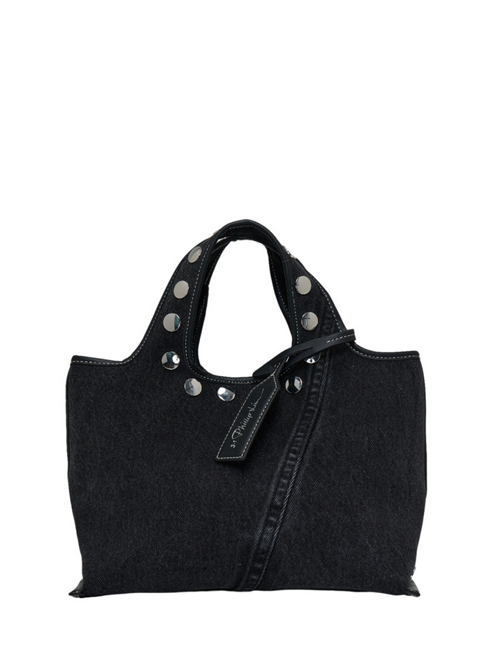 Washed Denim Mini Market Tote