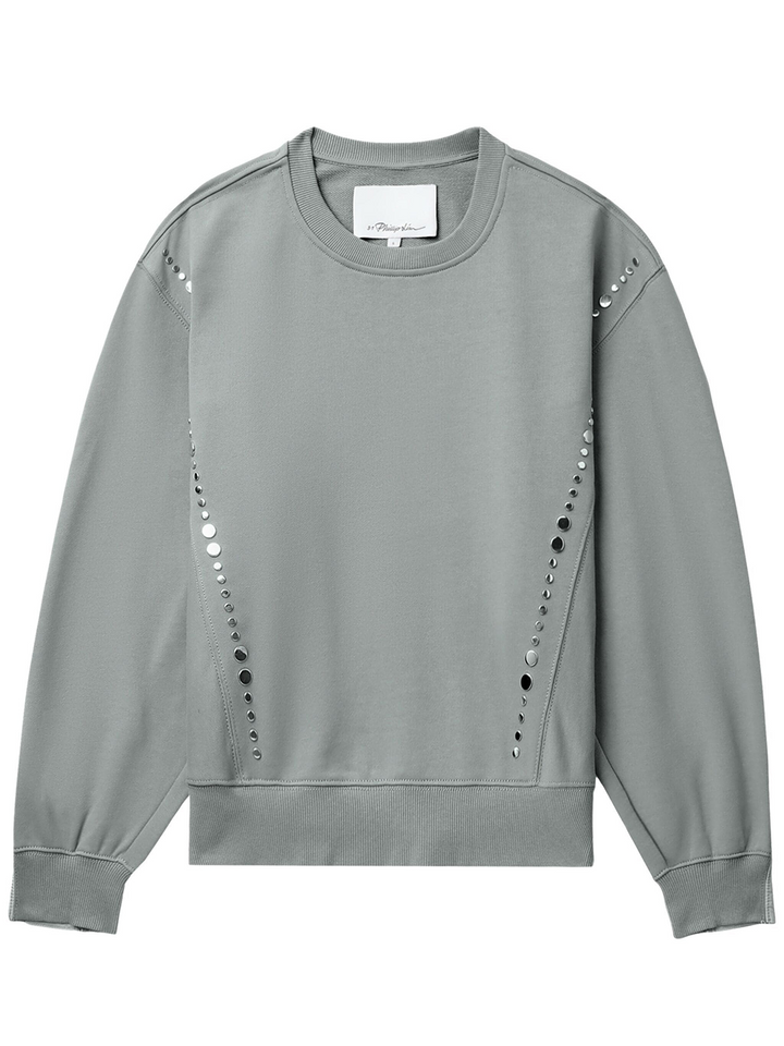 Long Sleeve Studded Sweatshirt