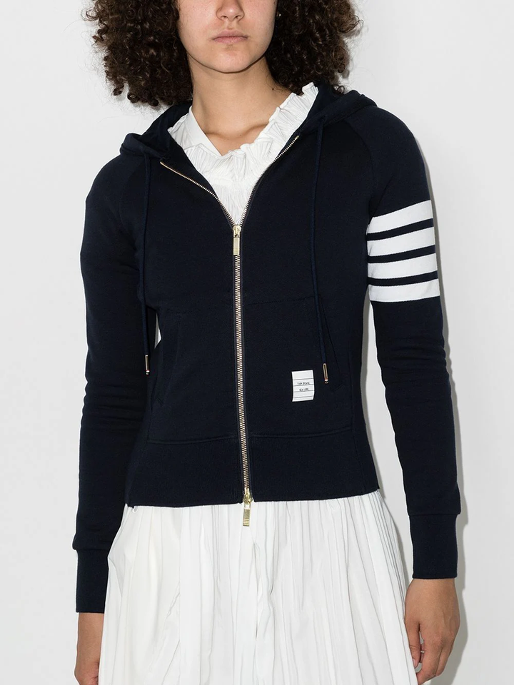 Zip Up Hoodie In Classic Loop