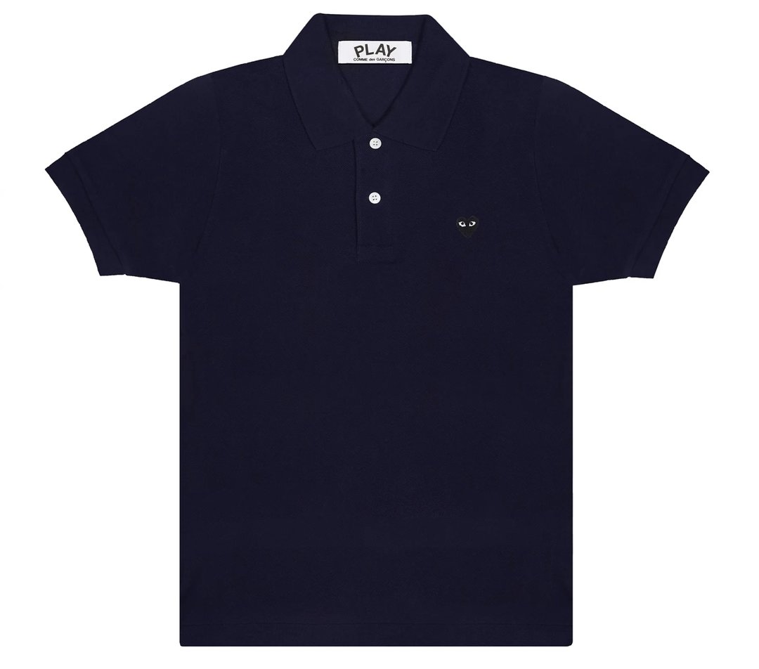 Small Black Emblem Polo Men