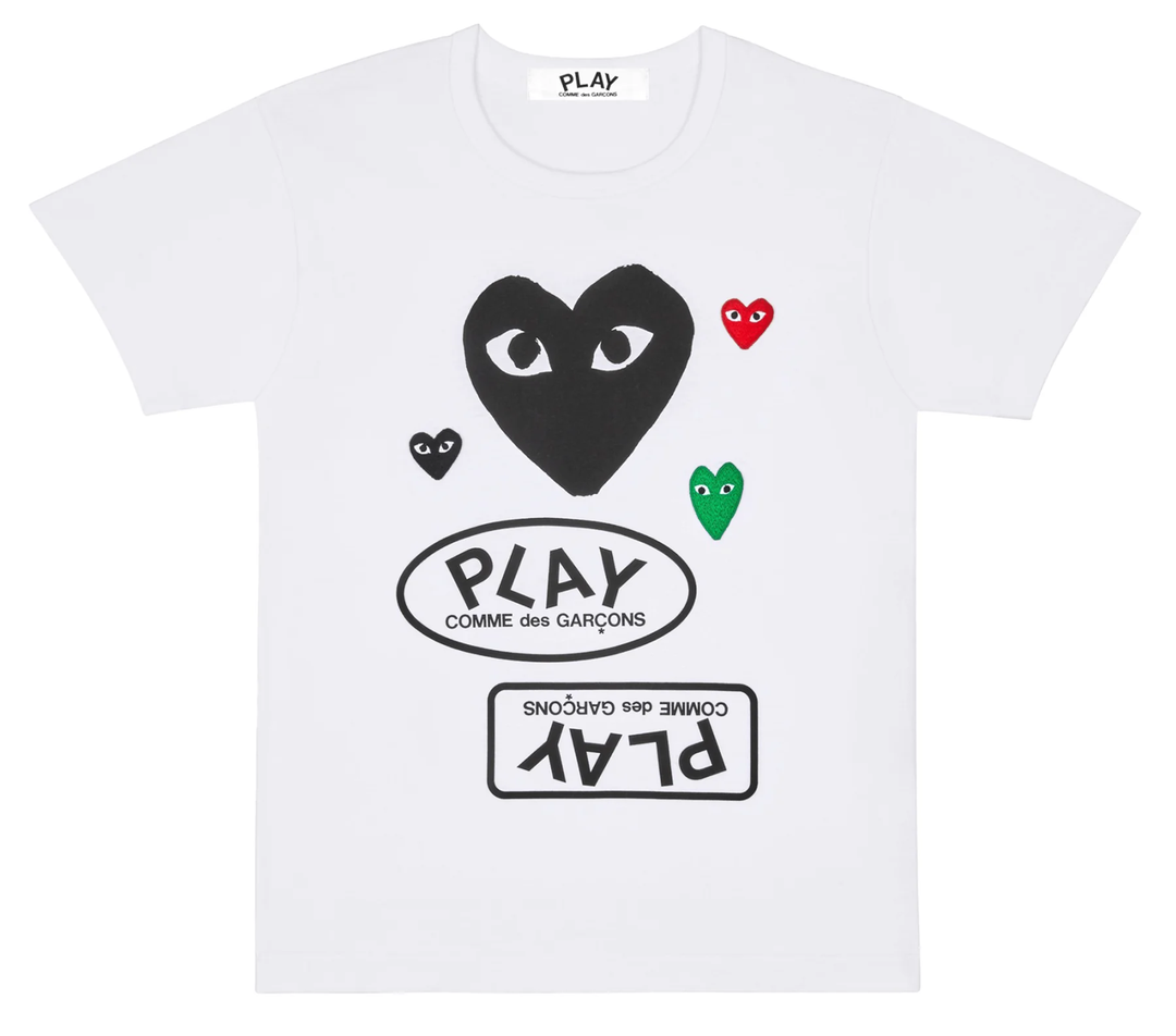 Multi Logo Black Heart Tee Men
