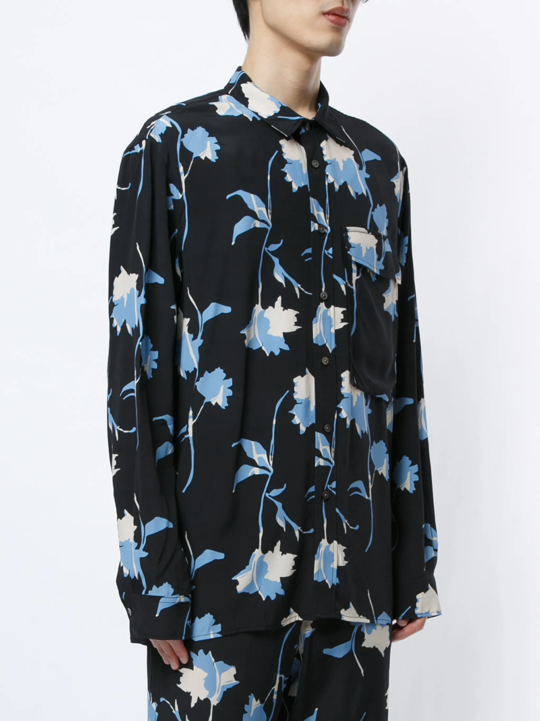 Floral Printed Long Sleeve Shirt