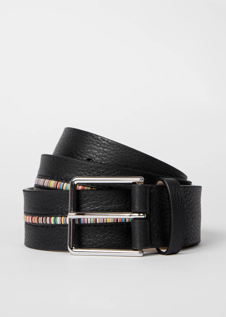 Mens Belt In Stripe