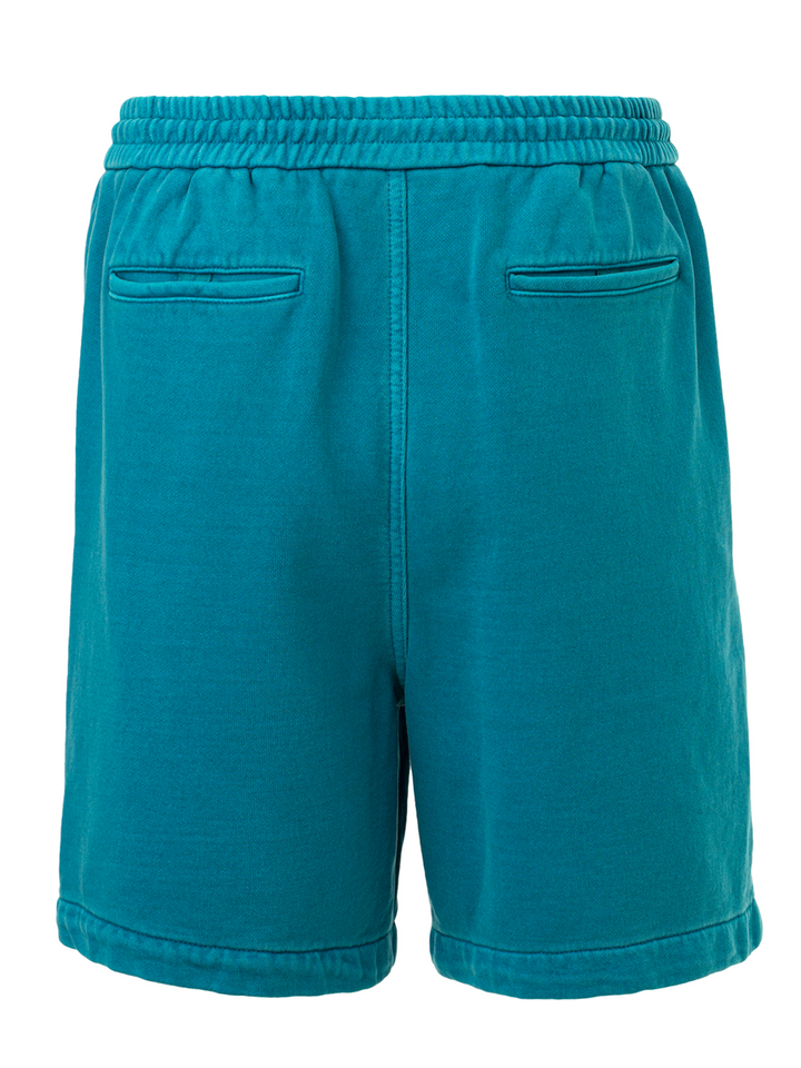 Logo Embroidered Garment Dyed Shorts