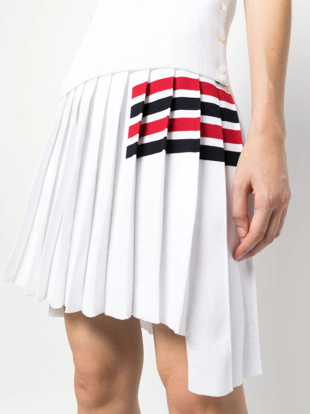 Full Needle Pleated Mini Skirt