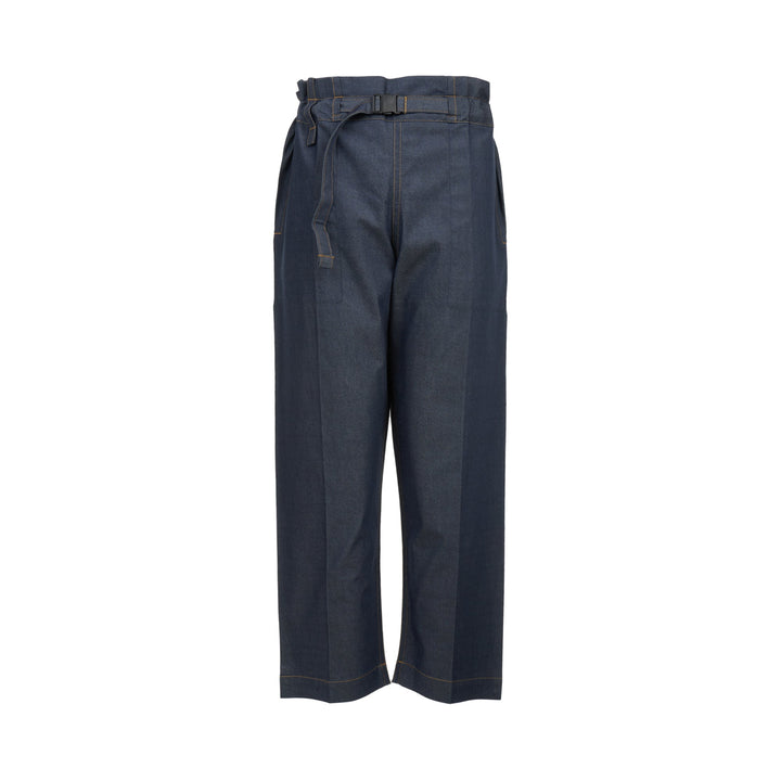 Flat Denim Pants