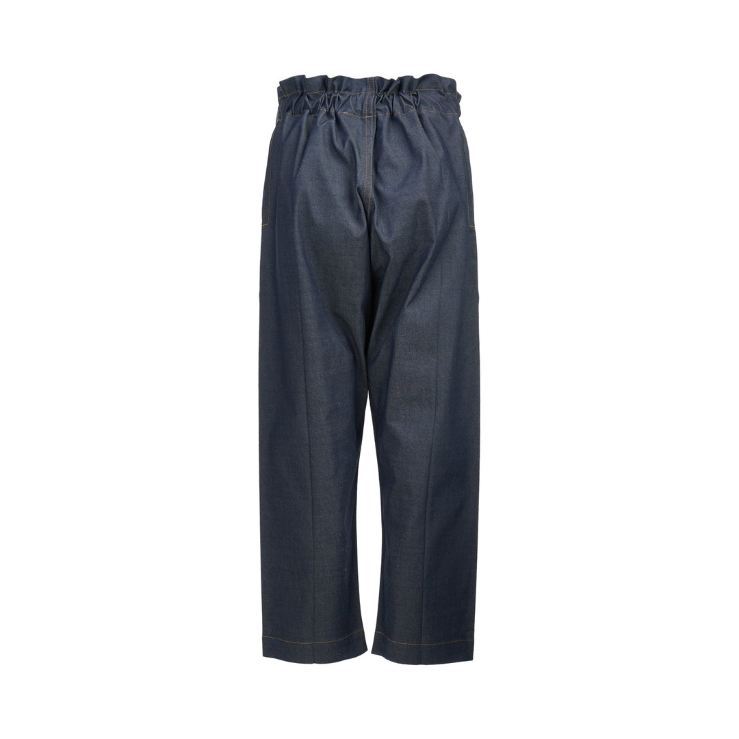 Flat Denim Pants