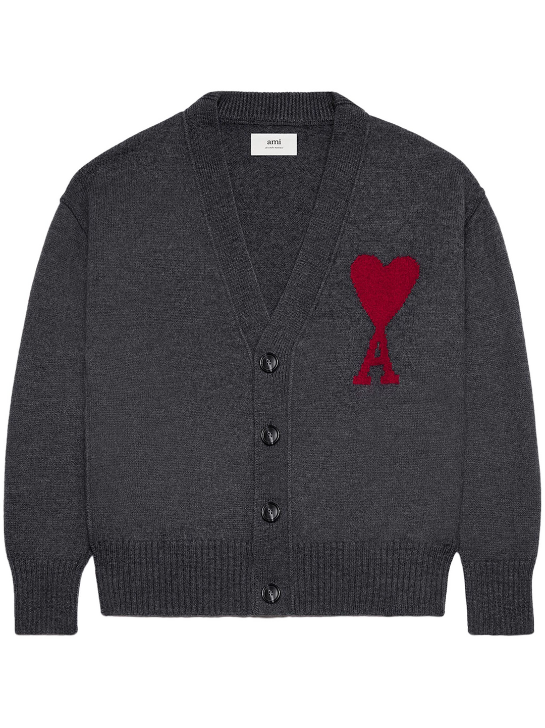 Red AMI De Coeur Cardigan