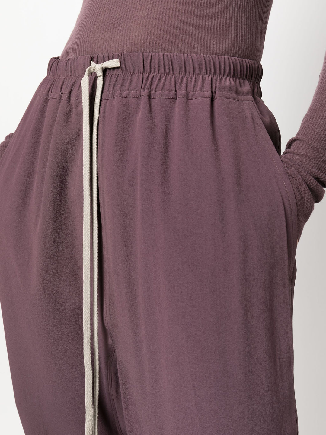 Pantaloni Drawstring Cropped Pants