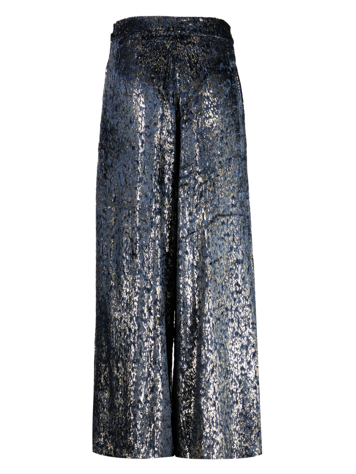 Pedora Velvet Fil Coupe Wide Leg Pants