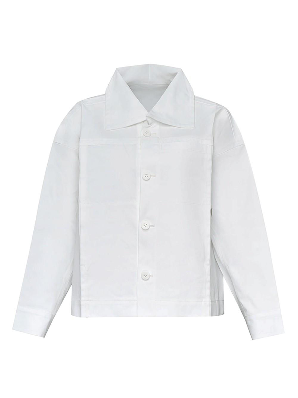 Flat Denim Jacket Collar