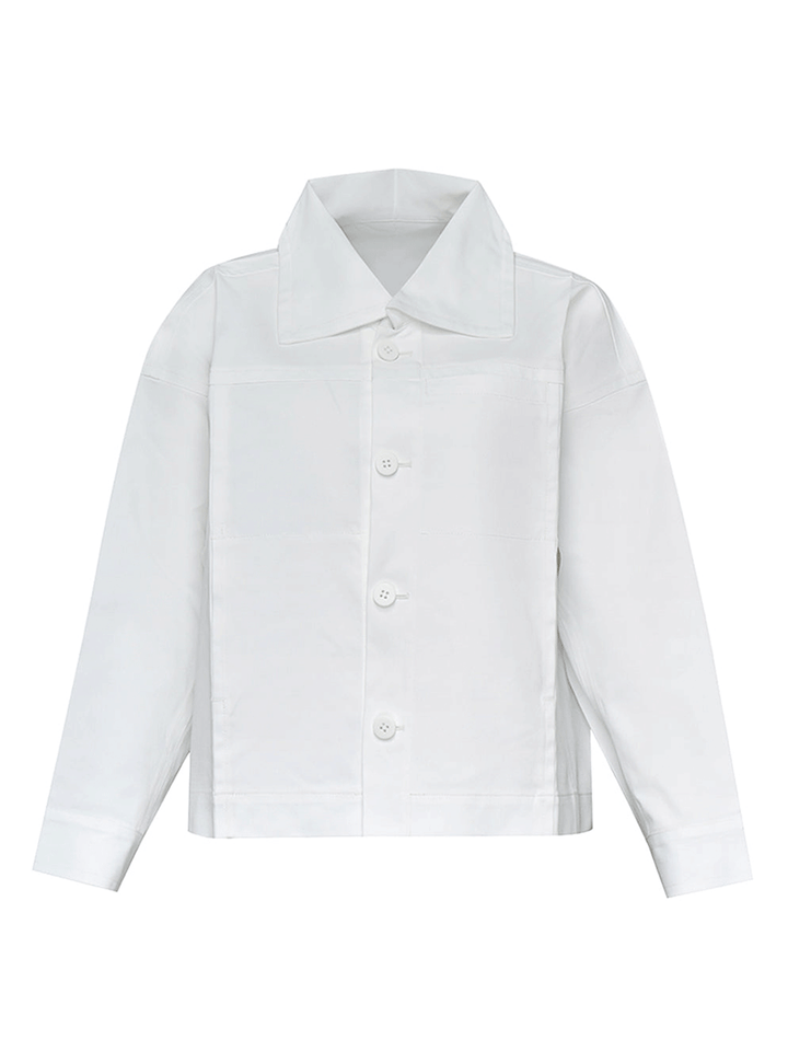 Flat Denim Jacket Collar