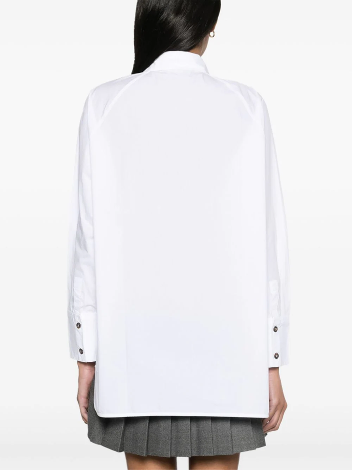 Cotton Poplin Oversize Raglan Shirt