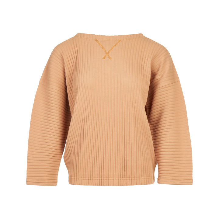 Sweats Pleats Round Neck Top