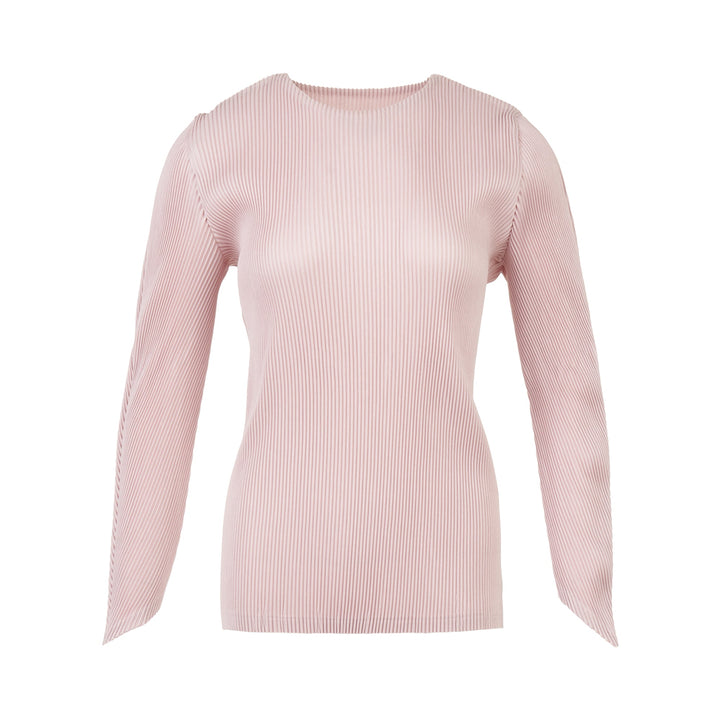 Leather Like Pleats Shirt