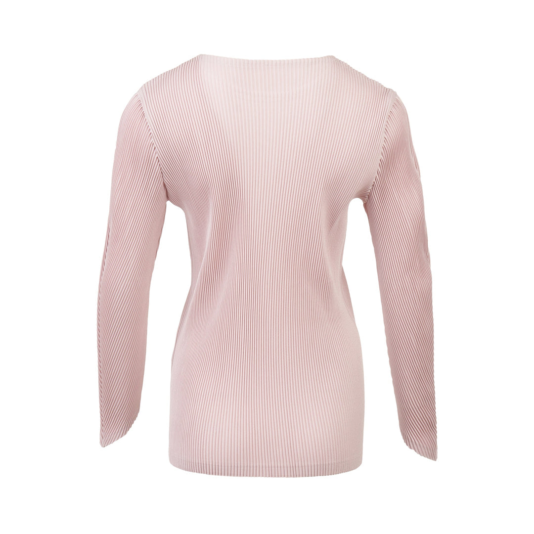 Leather Like Pleats Shirt
