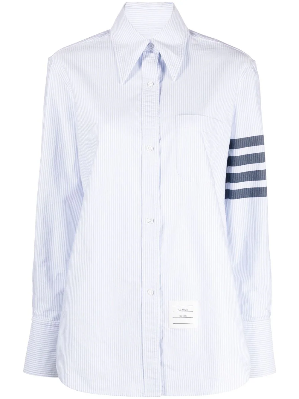 Stripe Oxford 4-Bar Oversized Shirt
