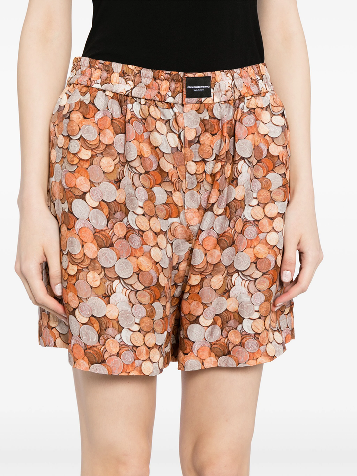 Coin Boxer Short In Washed Cupro
