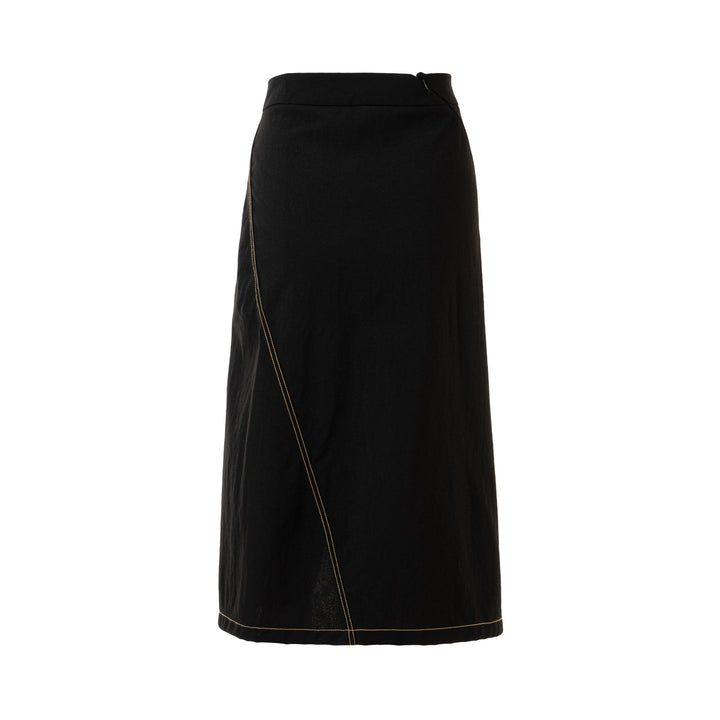 Wrap Midi Skirt