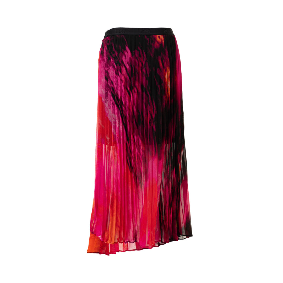 Chiffon Printed Asymmetric Skirt