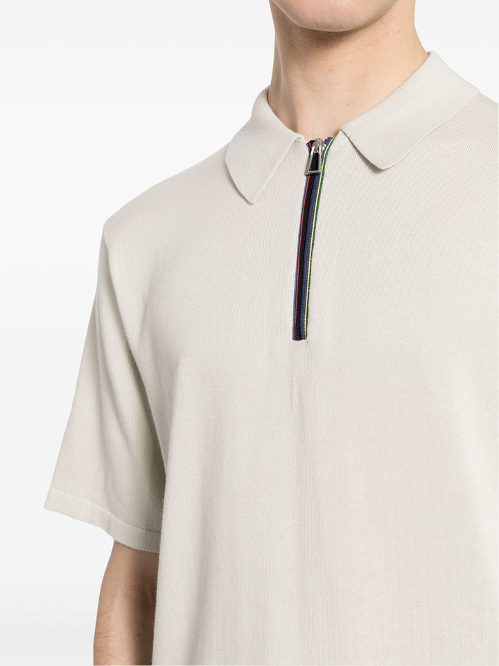 Mens Sweater Zip Polo