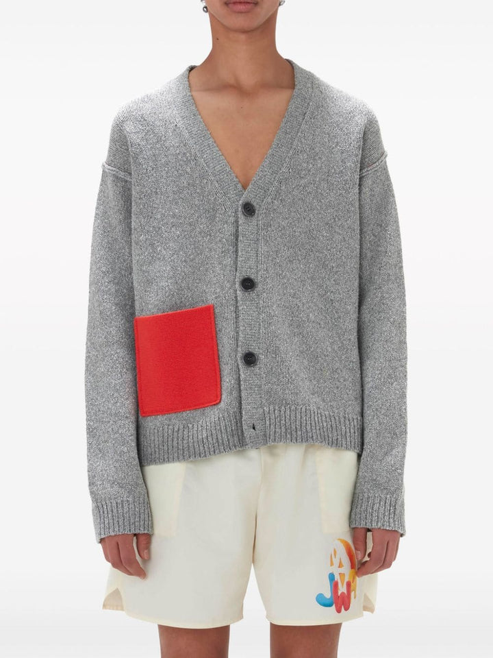 Contrast Pocket Cardigan