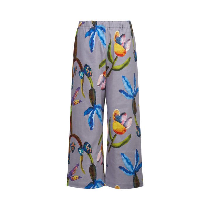 Water Flower Stretch Bottom Pants