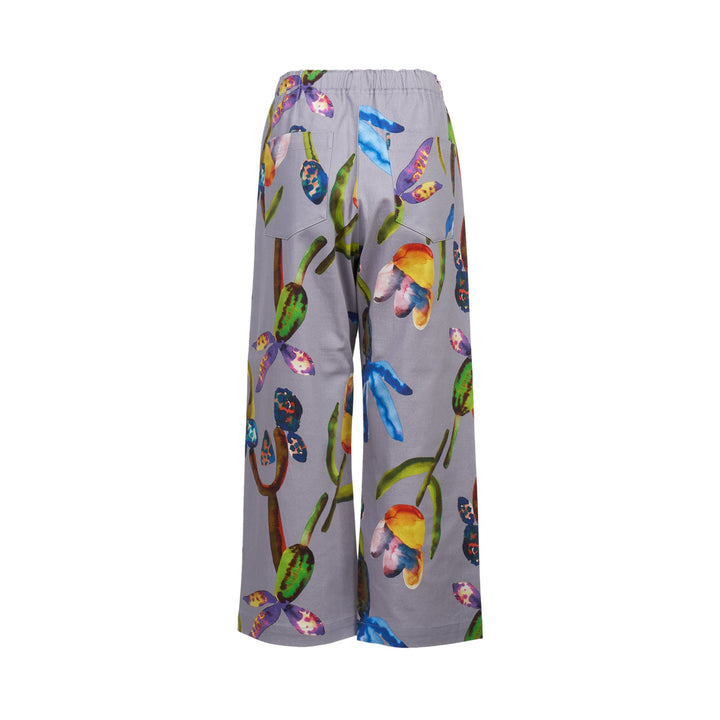 Water Flower Stretch Bottom Pants