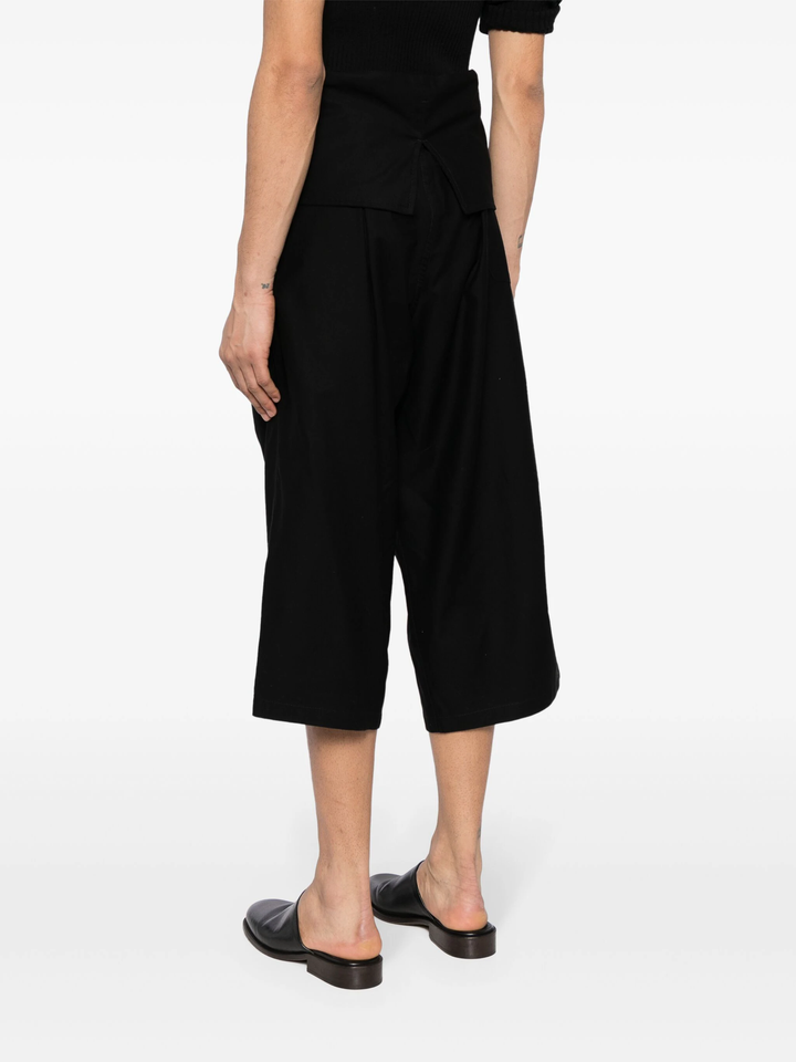 High-Waist Pants Wide Twill