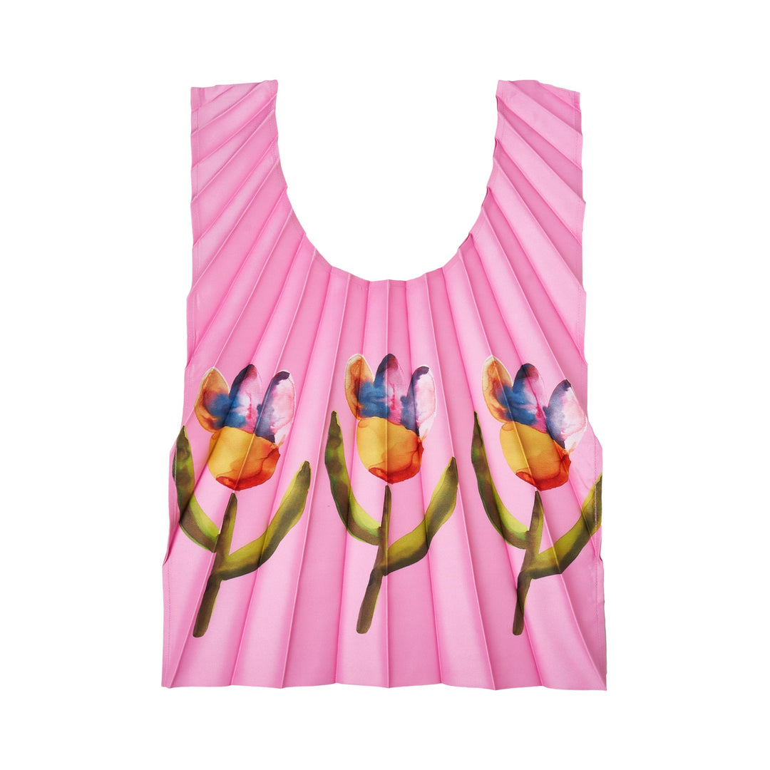 Water Flower Pleats Bag