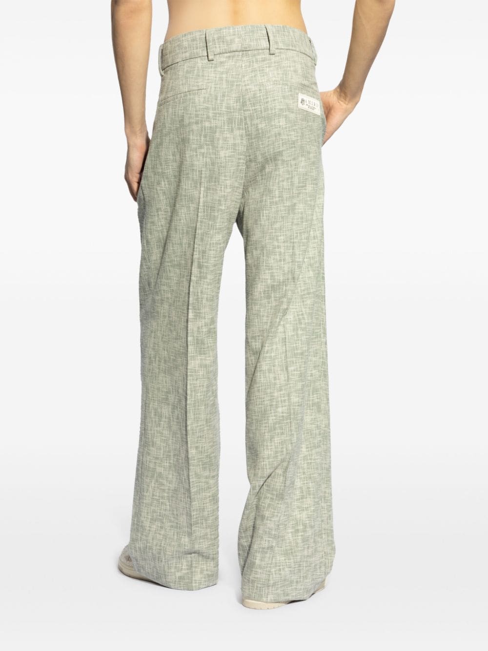 Crosshatch Double Pleated Pants