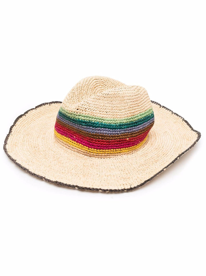 Women Crochet Straw Hat