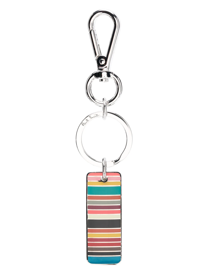 Men Keyring Signature Stripe