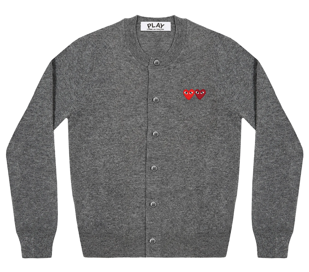 Double Heart Cardigan Women