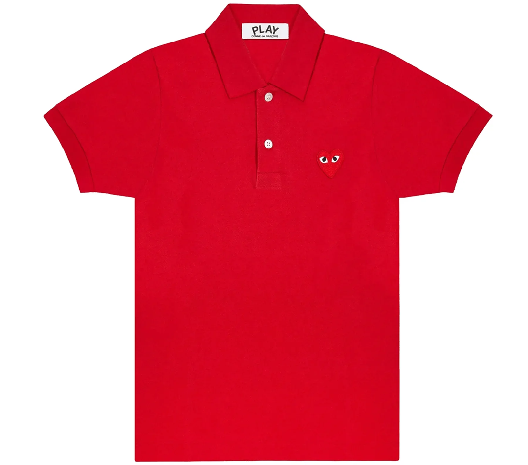 Single Red Emb Polo Tee Women