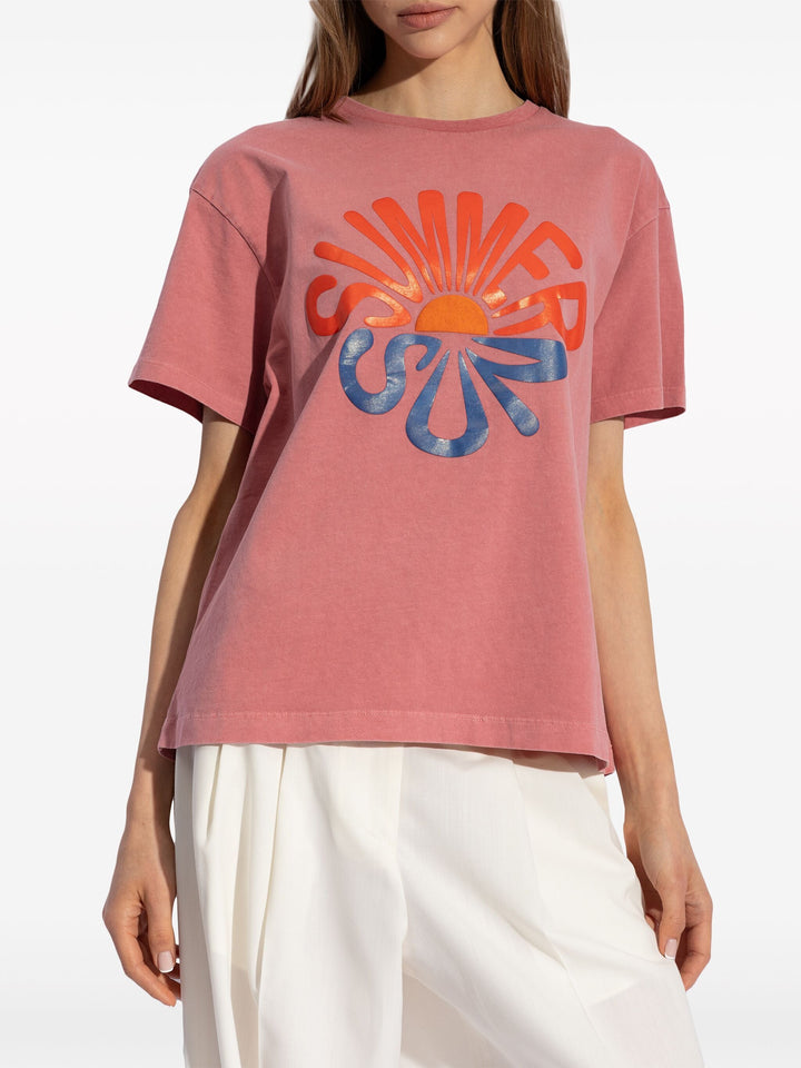 Womens T-Shirt Summer Sun