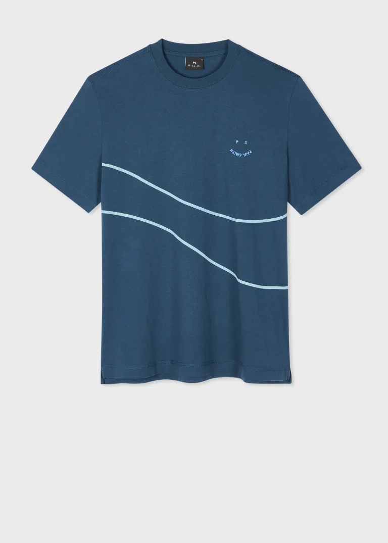 Mens T-Shirt Happy Wave